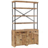 Rustika Rowe -  Sideboard with Shelves Solid Mango Wood 120x35x200 cm